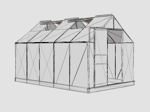 Greenhouse Venus 6200 Poly Black 3Dモデル