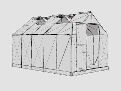 Greenhouse Venus 6200 Poly Green 3Dモデル