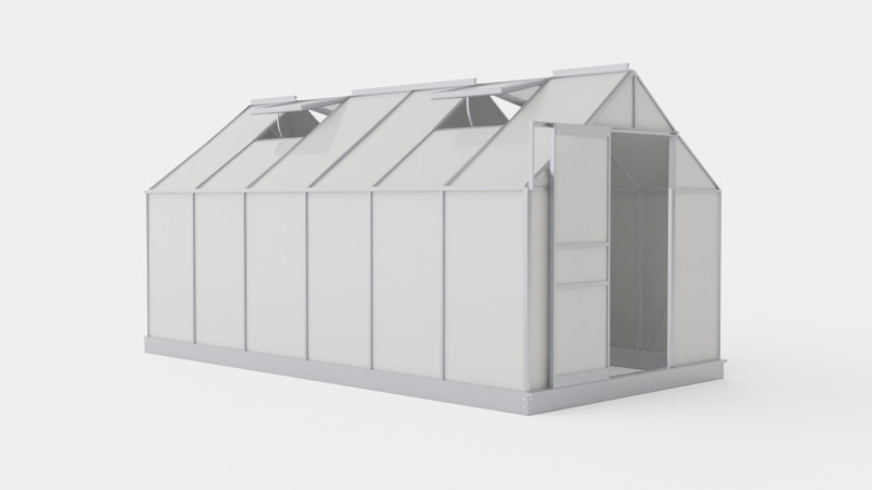 Greenhouse Venus 7500 Glass ALU 3D Model .c4d .max .obj .3ds .fbx .stl .blend