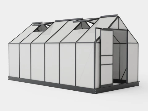 Invernadero Venus 7500 Cristal Negro Modelo 3D