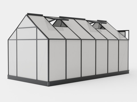 Greenhouse Venus 7500 Glass Black 3D Model