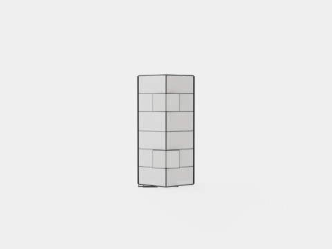 Greenhouse Venus 7500 Glass Black 3D Model