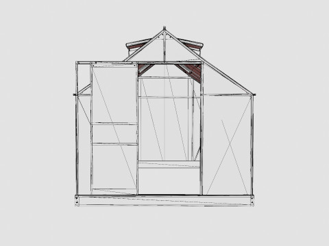 Greenhouse Venus 7500 Glass Black 3D Model
