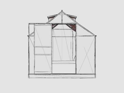 Greenhouse Venus 7500 Glass Green Modèle 3D