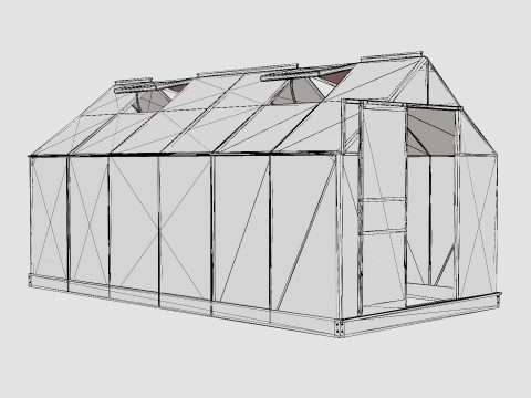 Greenhouse Venus 7500 Glass Green Modèle 3D