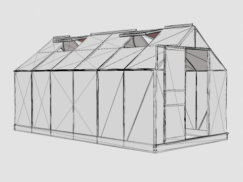 Greenhouse Venus 7500 Poly ALU Model 3D