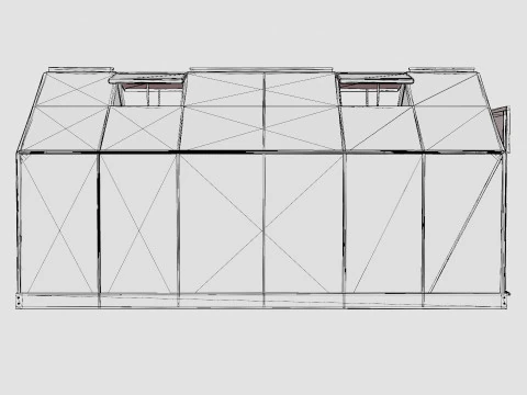 Greenhouse Venus 7500 Poly ALU 3D Model