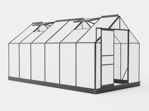 Greenhouse Venus 7500 Poly Black 3D Model