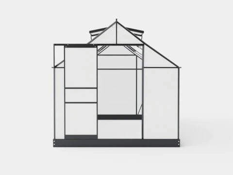 Greenhouse Venus 7500 Poly Black 3D Model