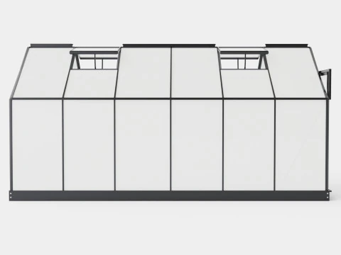 Greenhouse Venus 7500 Poly Black 3D Model