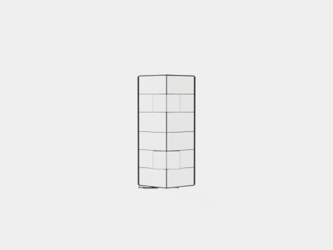 Greenhouse Venus 7500 Poly Black 3D-Modell