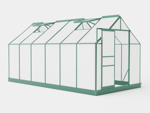 Greenhouse Venus 7500 Poly Green 3D Model