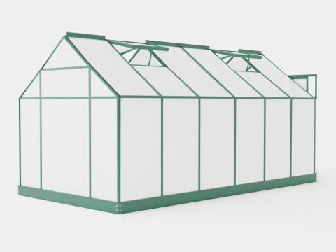 Invernadero Venus 7500 Poli Verde Modelo 3D