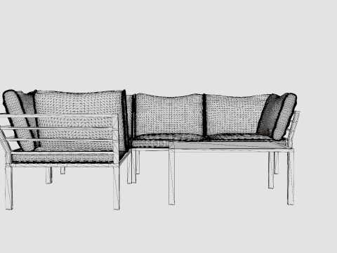 Hanger Corner Set 3D Model