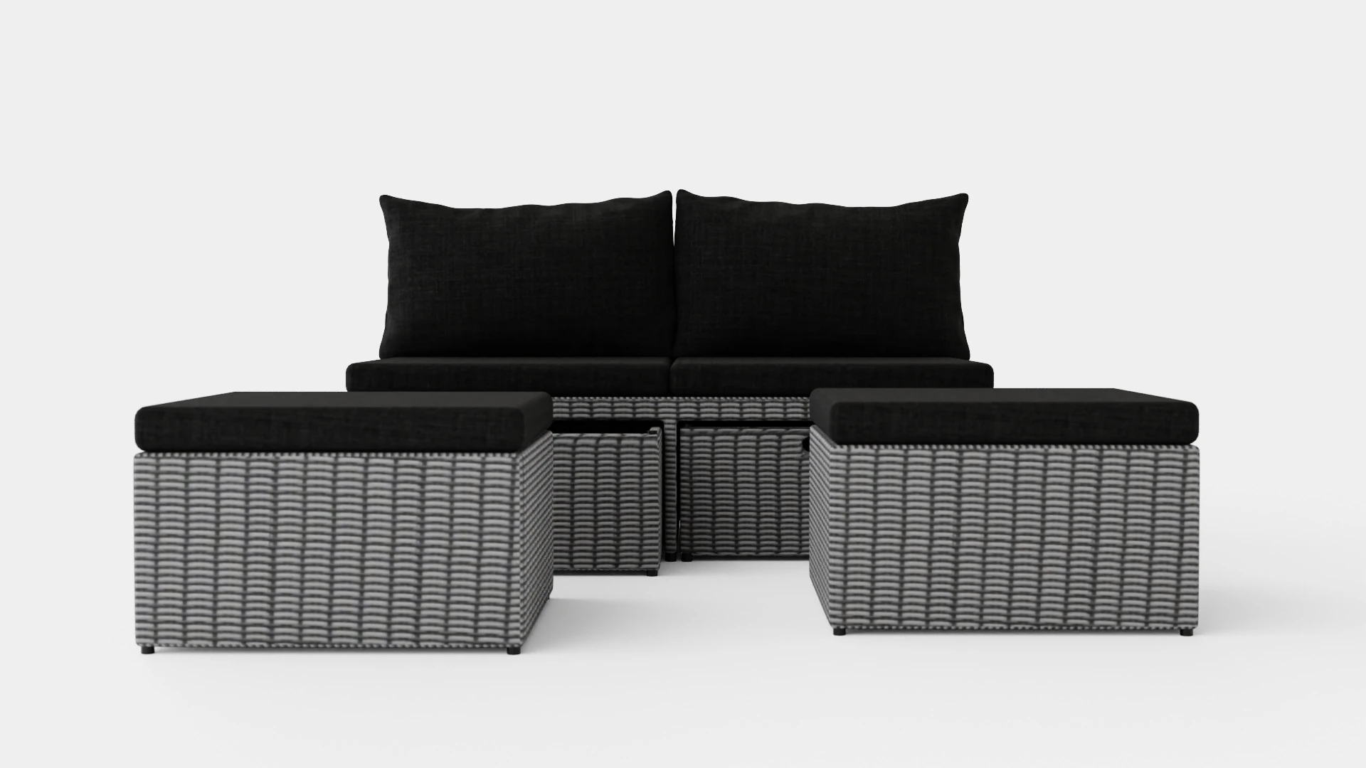 Hannover Set 2 Seats 3D Model .c4d .max .obj .3ds .fbx .stl .blend 