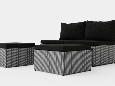 Hannover Set 2 Seats 3D Model
