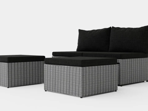 Hannover Set 2 Seats 3D Model