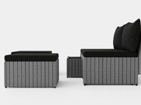 Hannover Set 2 Seats 3D Model