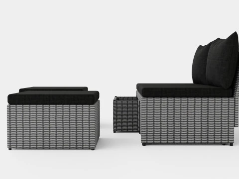 Hannover Set 2 Seats 3D Model