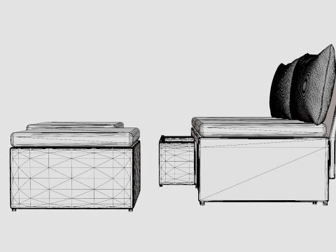 Hannover Set 2 Seats 3D Model
