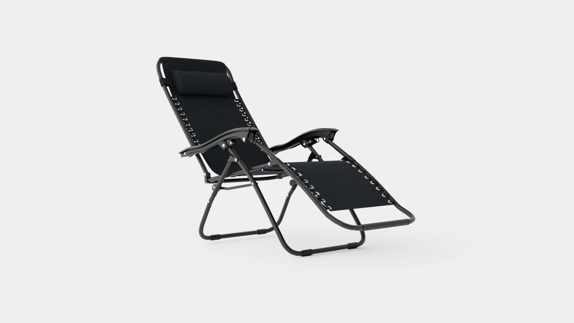 Hannover Relax Chair Black 3D Model .c4d .max .obj .3ds .fbx .stl .blend 