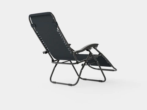 Hannover Relax Chair Black 3D Model