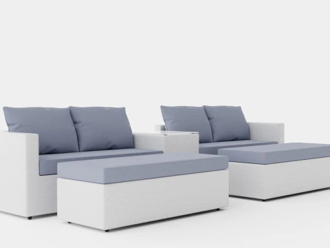 Set lounge Avana Modello 3D