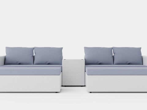 Havana Lounge Set 3D Model