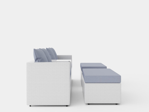Havana Lounge Set 3D Model