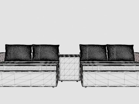 Havana Lounge Set 3D Model