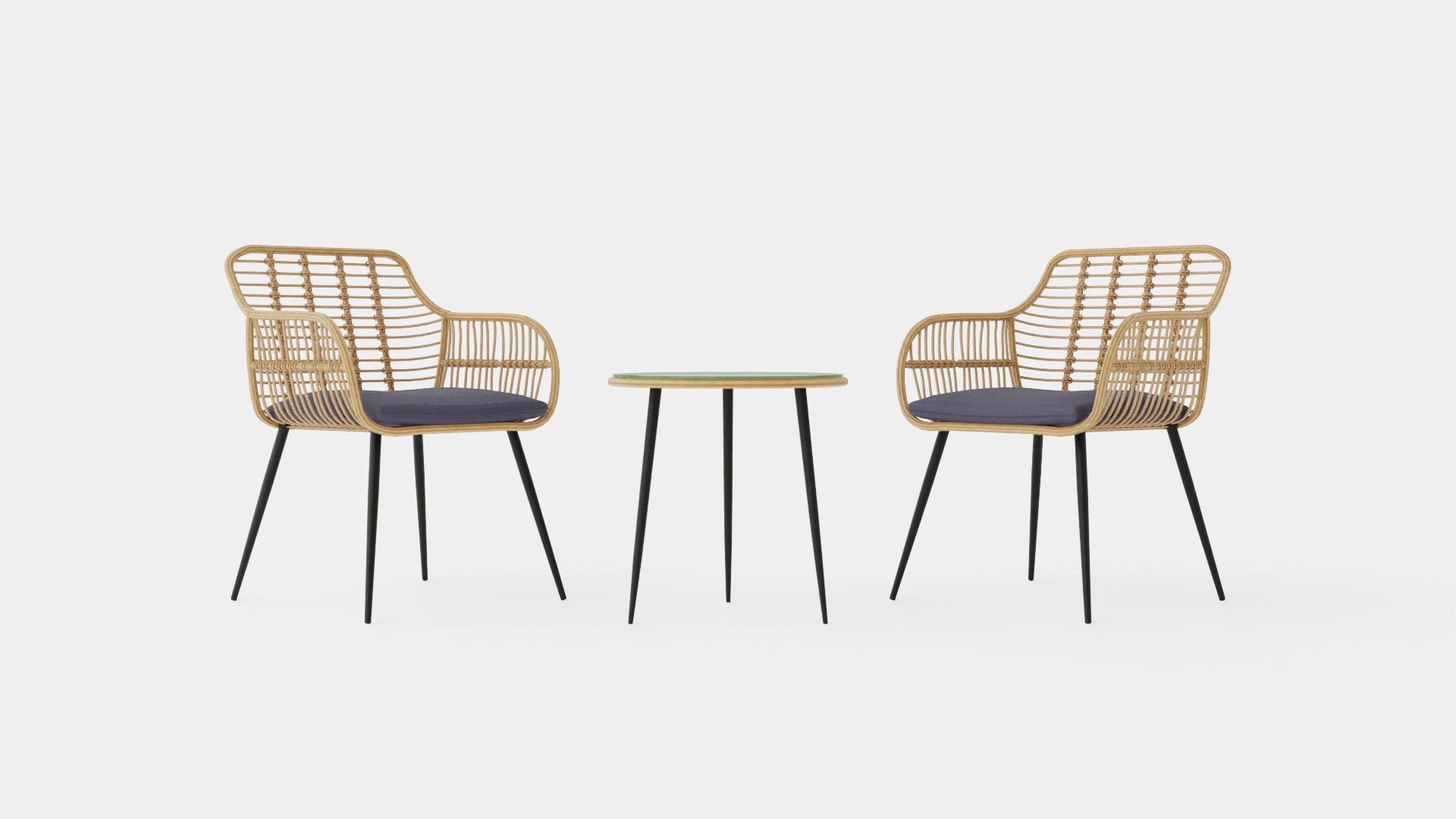 Juana Cafe Set Nature 3D Model .c4d .max .obj .3ds .fbx .stl .blend