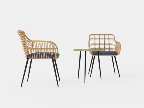 Juana Cafe Set Nature 3D-Modell