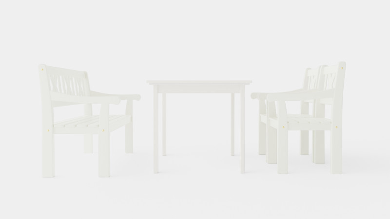 Lacko Dining Set 3D Модель .c4d .max .obj .3ds .fbx .stl .blend 