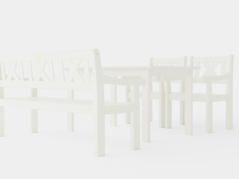 Lacko Dining Set 3D Модель