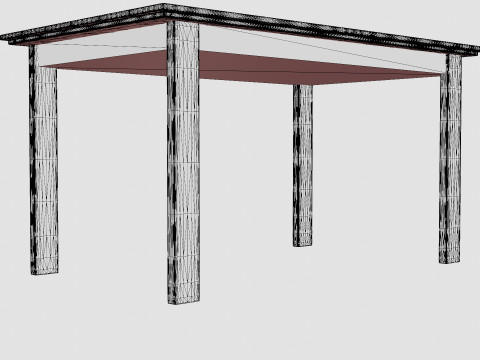 Lacko Dining Table 3D मॉडल