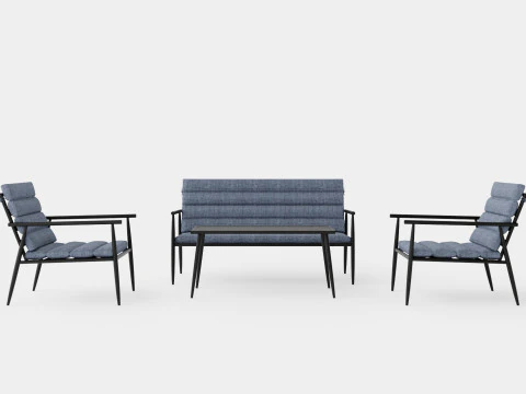 Set Ruang Tunggu Lagos Model 3D