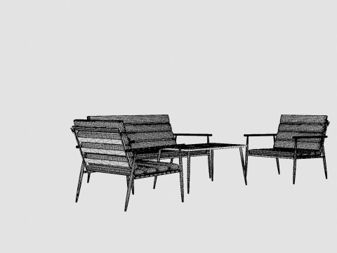 Lagos Lounge Set Model 3D