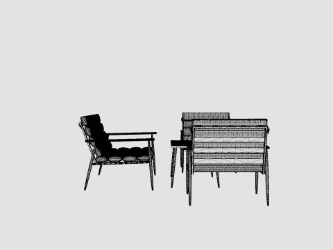 Lagos Lounge Set Model 3D