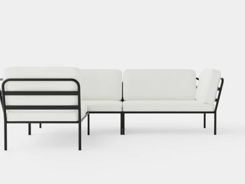 兰德里亚诺转角沙发 3D 模型