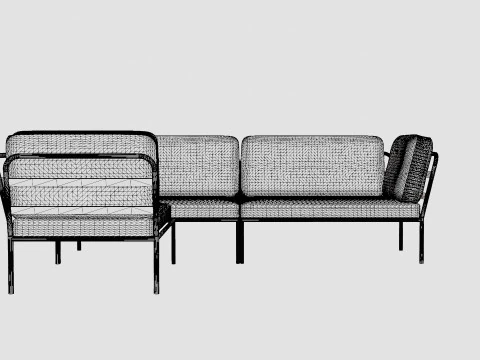 Landriano Corner Sofa 3D Model