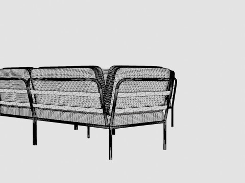 Landriano Corner Sofa Model 3D