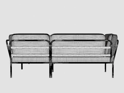 Landriano Corner Sofa 3D Model