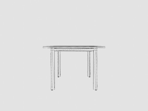 Lima extended rectangle table 3D Модель