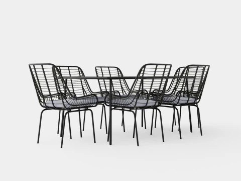 Livorno Dining Set 3D Model