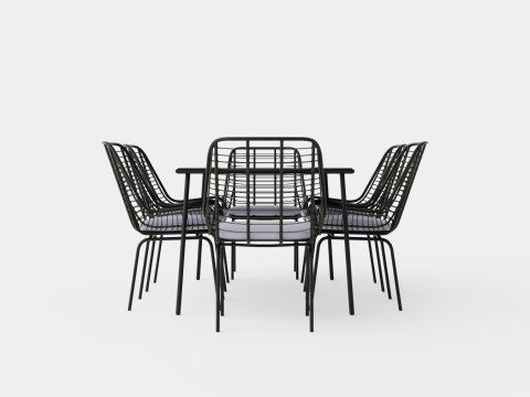 Livorno Dining Set 3D Модель