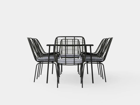 Livorno Dining Set 3D Model