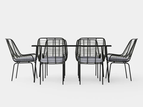 Livorno Dining Set 3D Model