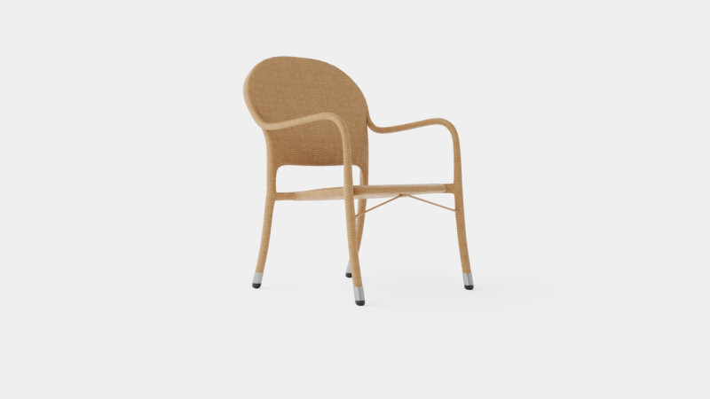 Lotus Cafe Chair Modelo 3D .c4d .max .obj .3ds .fbx .stl .blend 