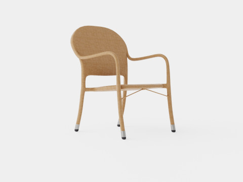 Lotus Cafe Chair 3D मॉडल