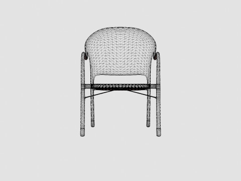 Lotus Cafe Chair Modelo 3D